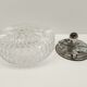 Round ceiling lamp in glass patterns in relief – diameter 26 cm