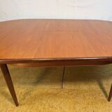 Mid-Century Retro Vintage Teak Oval Extending Dining Table by G Plan – Fres