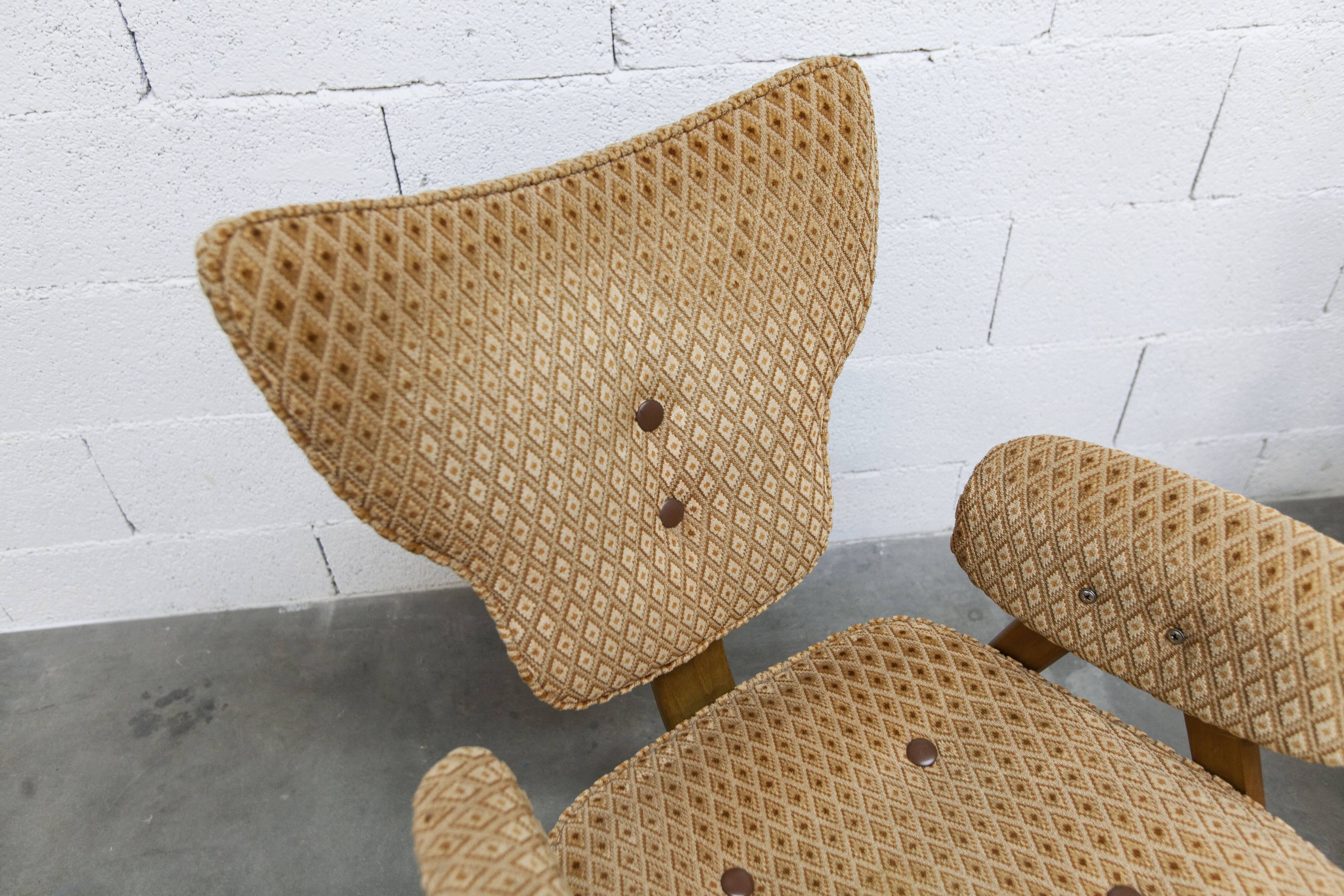 Pair of Lounge chairs by Roger Landault, ABC edition, 1950.