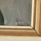 Original vintage oil on canvas – "Flowers"
