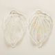 Novaresi Murano glass frosted leaves chandelier, Italy 1970s