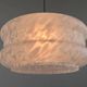 Design White art glass pendant by Karel Volf, Czechoslovakia, 1970s
