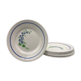 6 vintage plates stamped "niderviller"