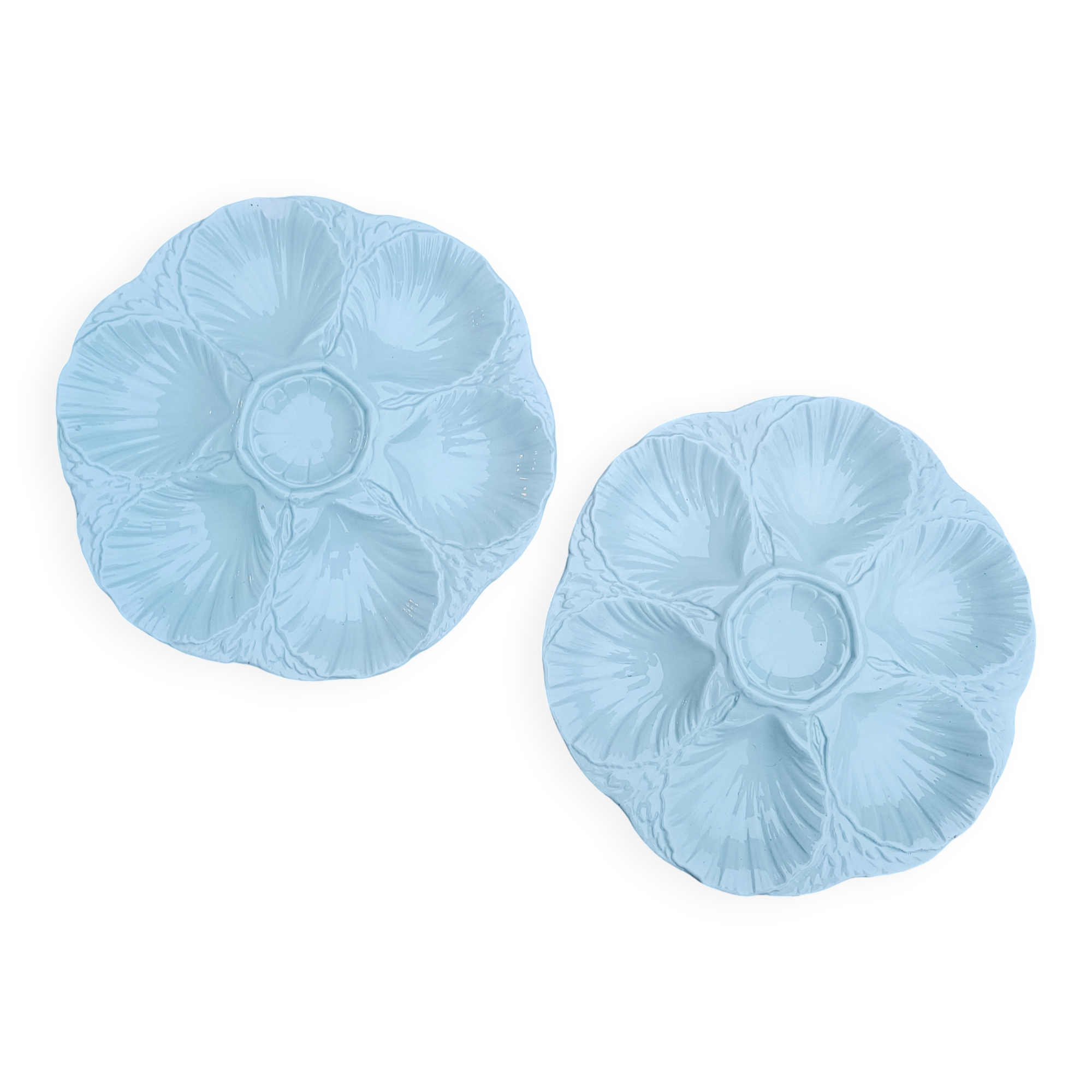 Oyster plates Sarreguemines