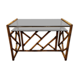 Bureau en rotin vintage