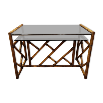 Vintage rattan desk