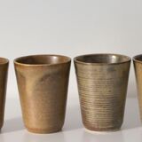 Set of 8 Digoin sandstone glasses