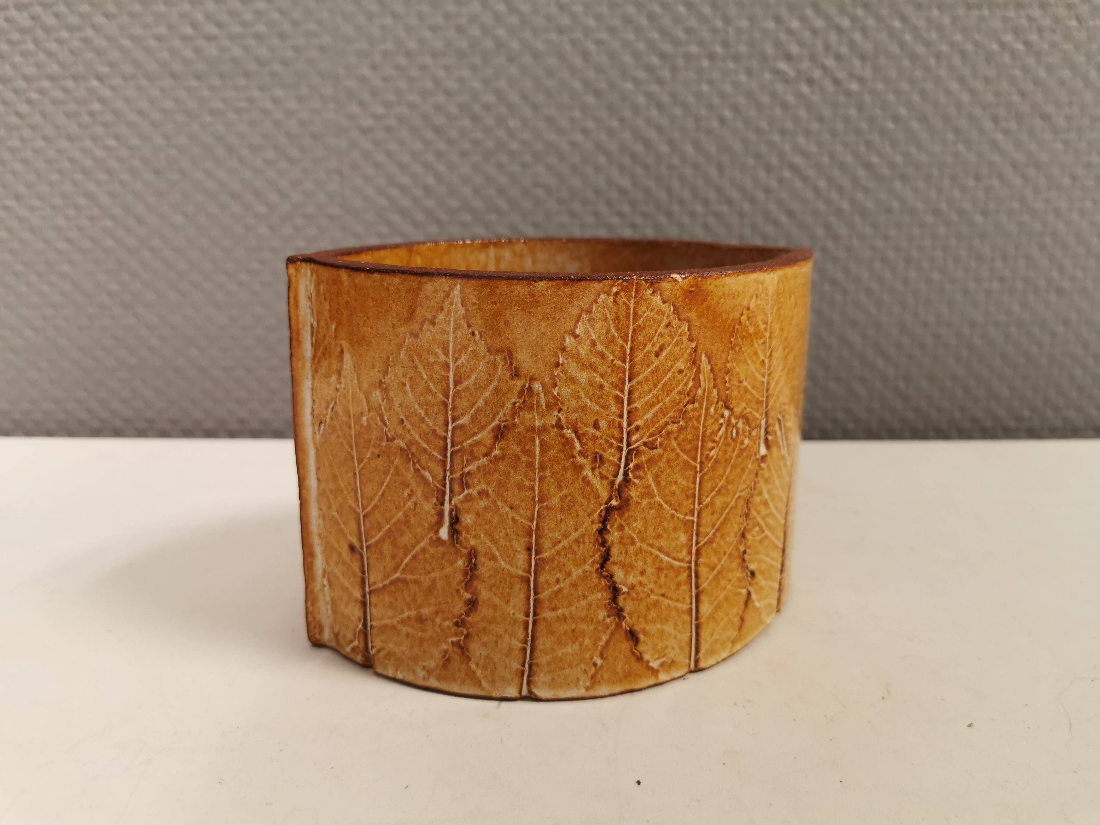 Ceramic vase, from charlotte basse denmark (signed at the bottom)