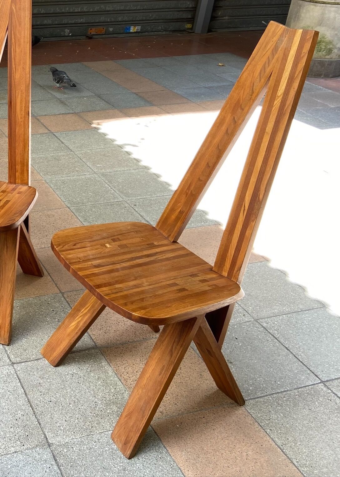 4 chaises S45 dites « Chlacc » de Pierre Chapo