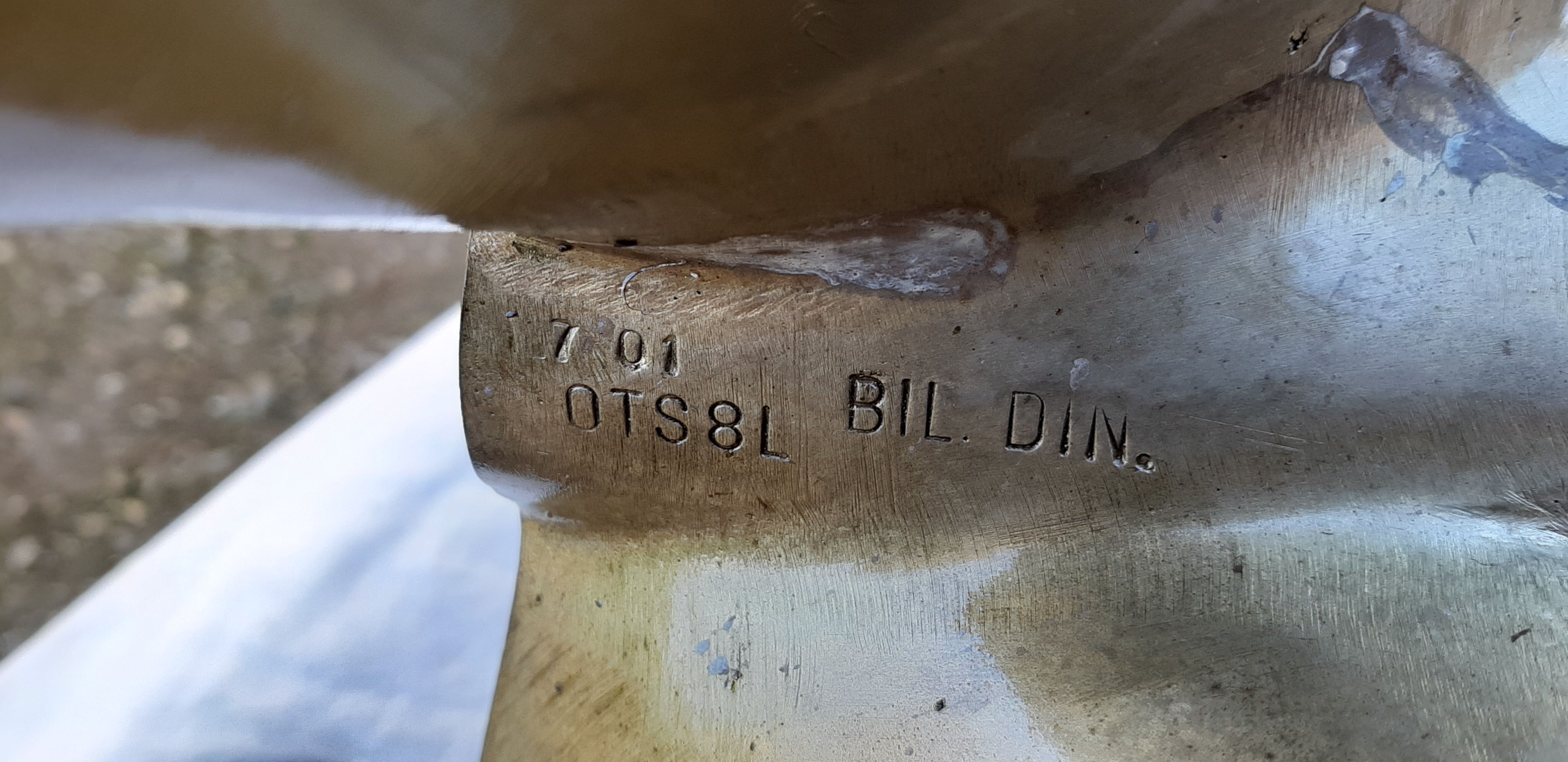 Bronze boat propeller "radice" 14.5 kg