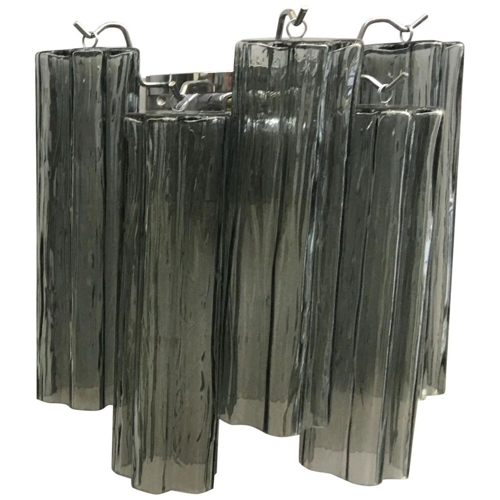 Gray murano glass wall light “tronchi” -1l