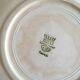 set of 6 flat plates in low-century 50's iron earth faience