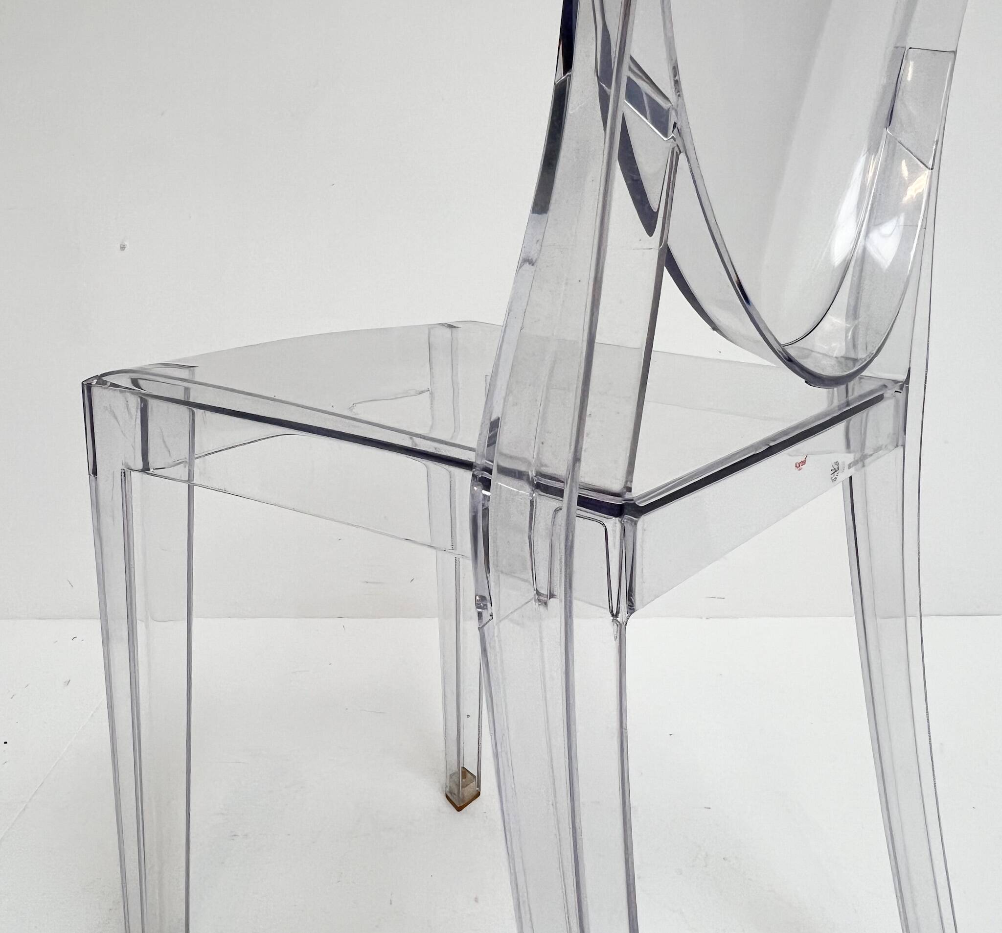 6 Victoria Ghost chairs by Philippe Starck for Kartell, after 2000.