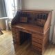 Antique American desk with curtain – original model from the 1920s/30s.
