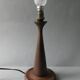 Teak lamp with a rope shade, around 1950.