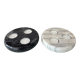 Pair of Vintage Marble Triple Tealight Candle Holders – Black & White