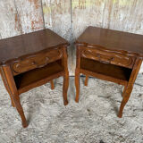 Louis xv style nightstand with drawer + vintage case