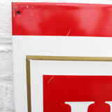 Large vintage German advertising metal sign, Lux cigarette