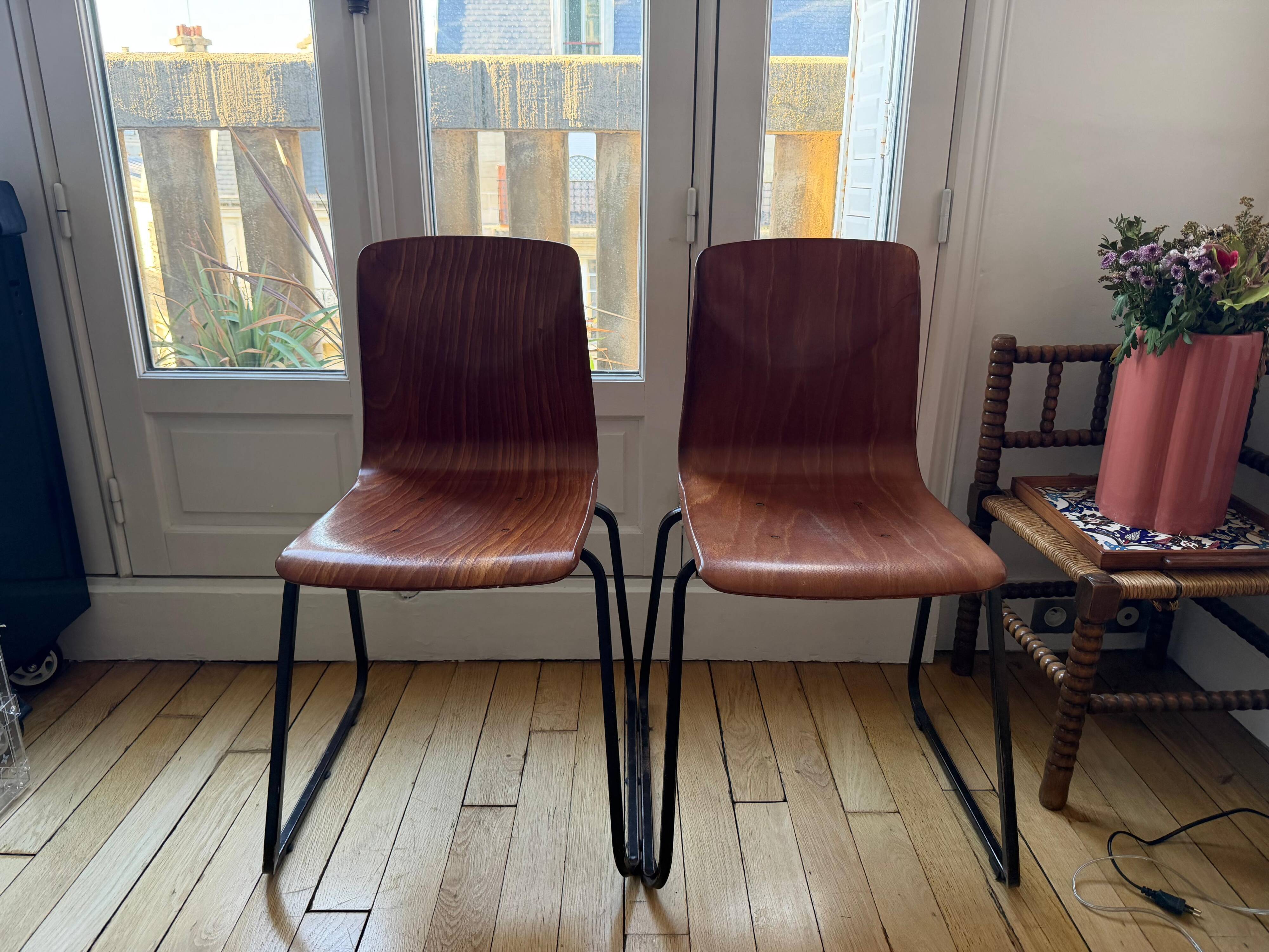 Paire de chaises vintage