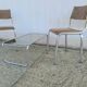 Bauhaus "laccio" style coffee table Marcel Breuer, glass and chrome tubular