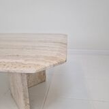 Rectangle Travertine Coffee or Side Table, Italy 1980s