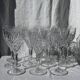 Set of 11 chantilly red wine glasses by saint-louis