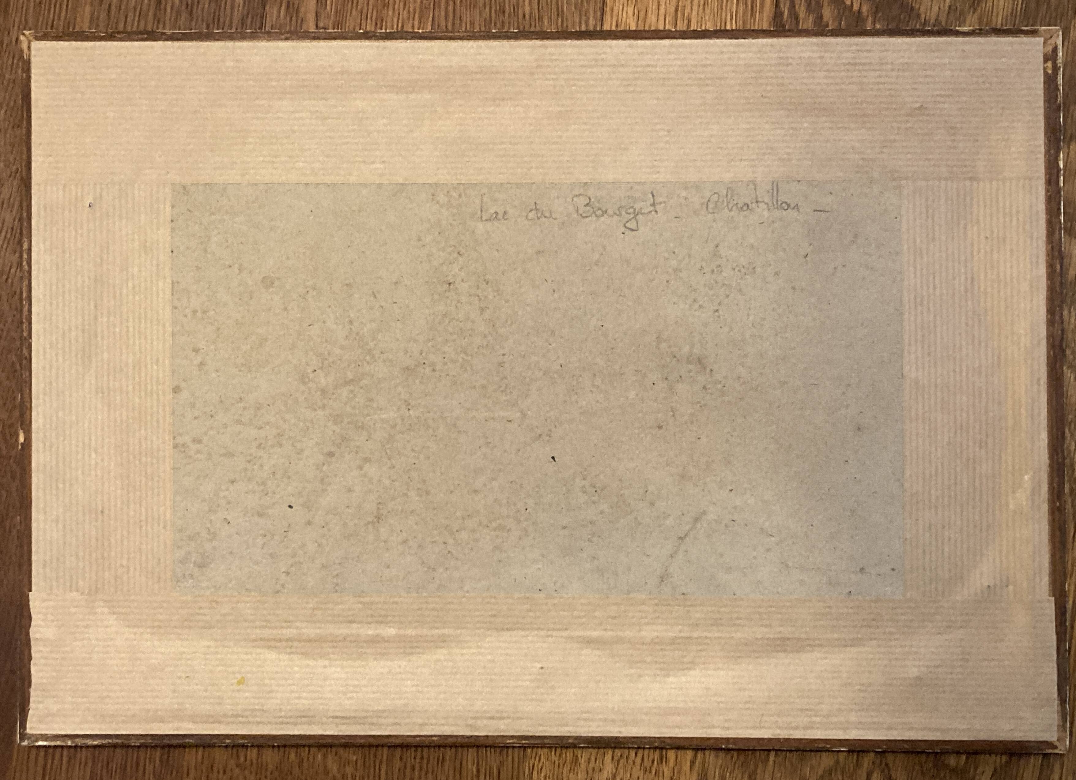 Tableau - Animated scene of Lake Bourget - Chatillon - Post-impressionism