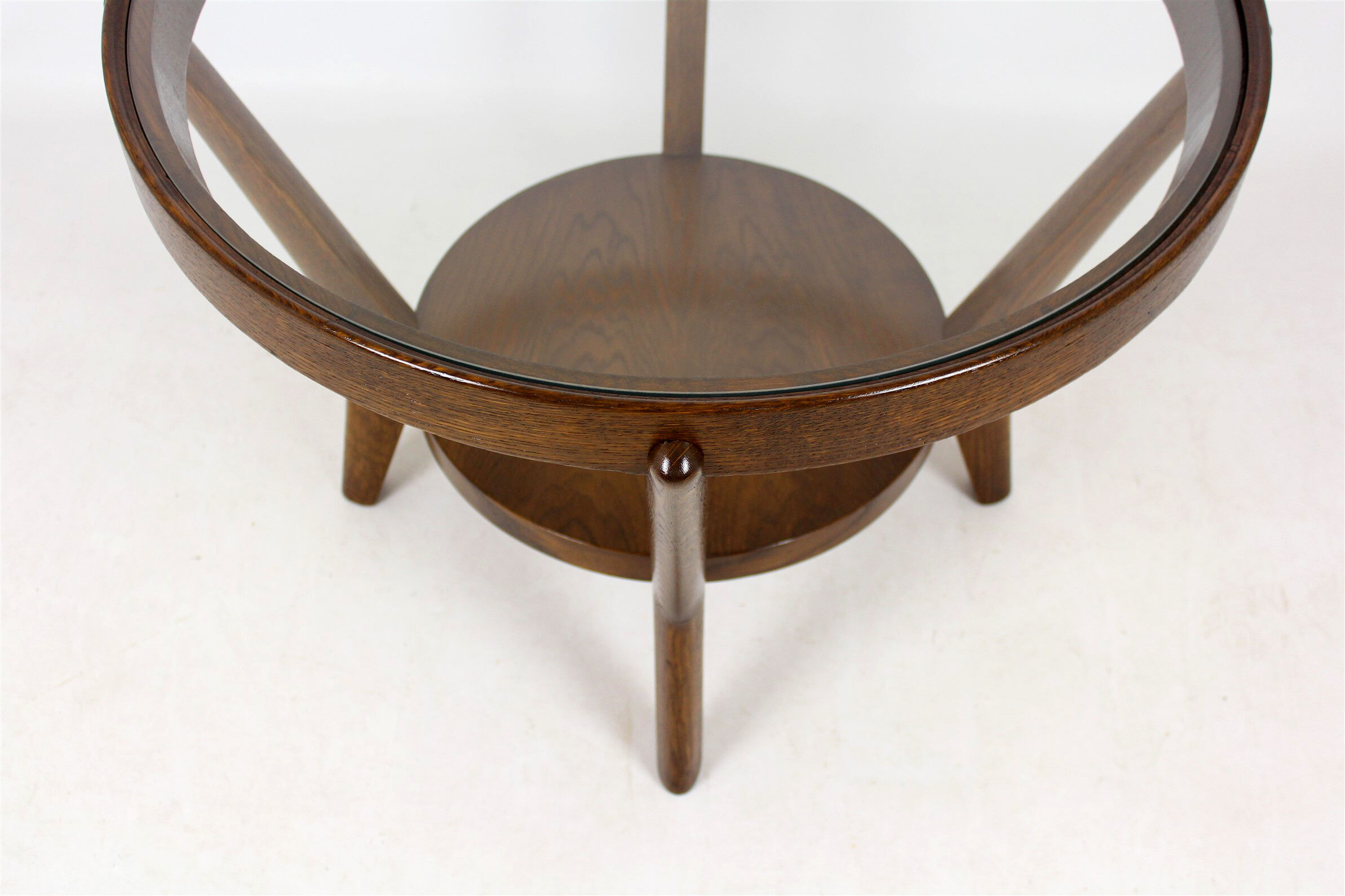 Round Coffee Table by Karel Koželka & Antonin Kropáček for Interier Praha, 1940s