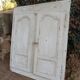 2 portes de placard anciennes en bois avec chassis