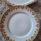 Dessert plate and 2 antique bowls