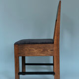 Oak Art Deco Chair L.O.V. Oosterbeek 1920s. Set Of 2