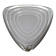 Plat de service triangulaire en verre, Italie, années 1990
