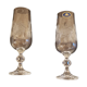 2 flûtes à champagne Karas Crystal