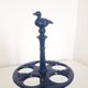 Vintage egg holder - Midnight blue enamelled cast iron - 1960