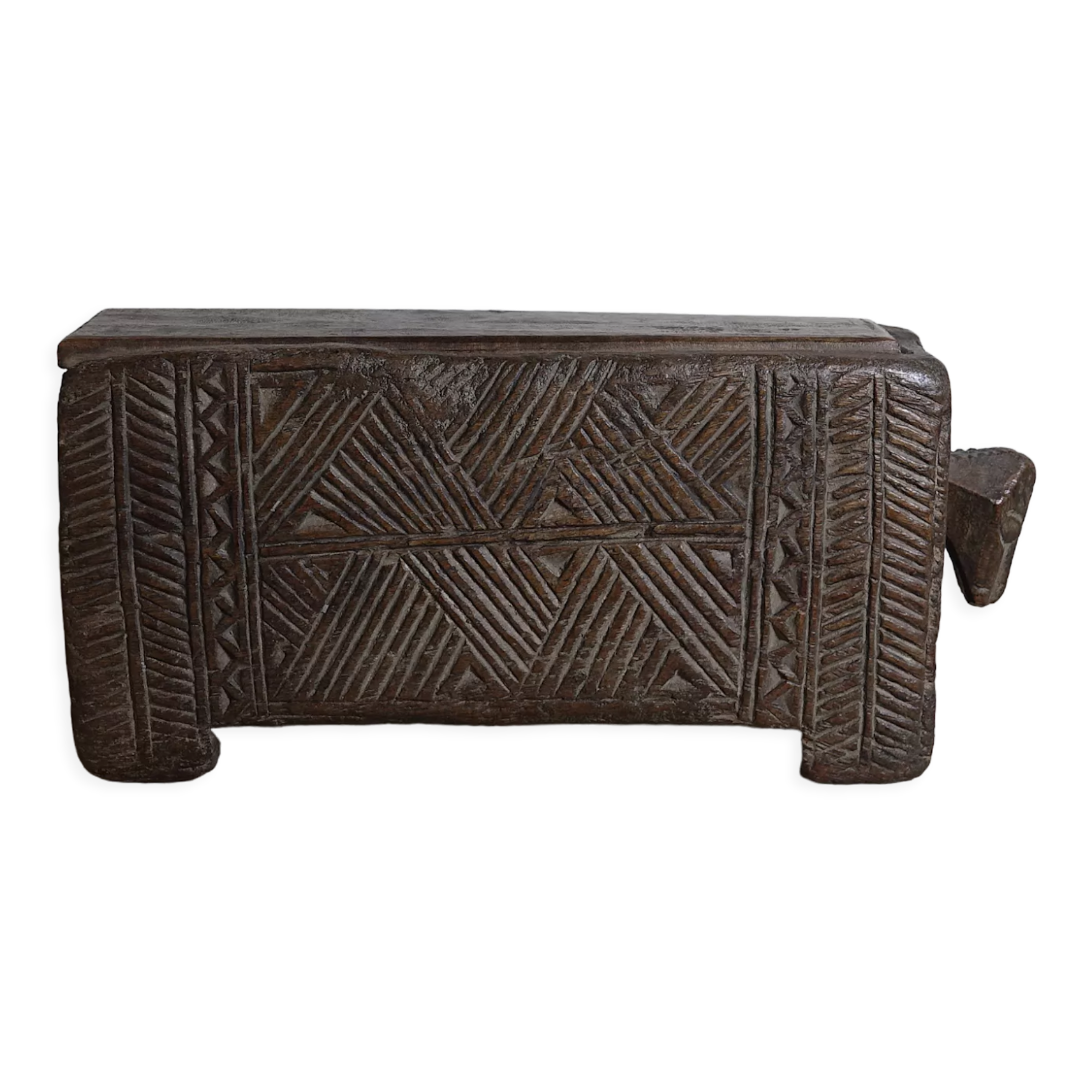 Old wooden spice box