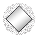 Miroir Chaty Vallauris en fer forgé 38cm