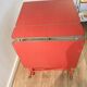 Table pliante pliable formica orange vintage