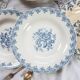 Lot 6 assiettes creuses dépareillées Terre de fer
