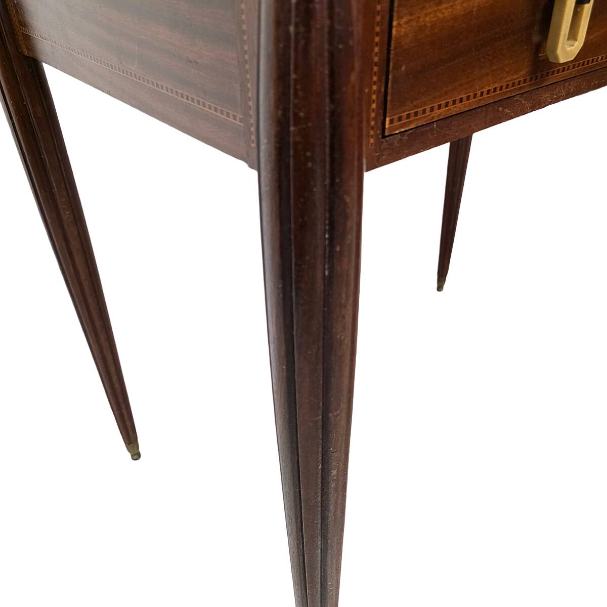French Art Deco Mahogany Writing Desk With Drawer, early 1920s
