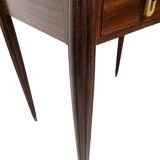 French Art Deco Mahogany Writing Desk With Drawer, early 1920s