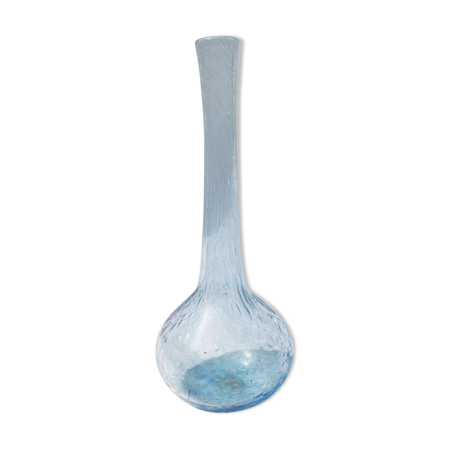 Soliflore vase in bubbled glass from Biot