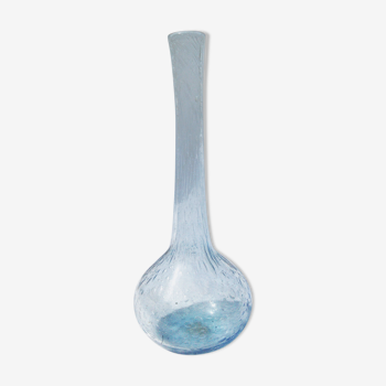 Vase soliflore en verre bullé de Biot