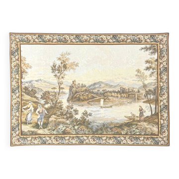 Large Gobelin-style wall tapestry, 20th century