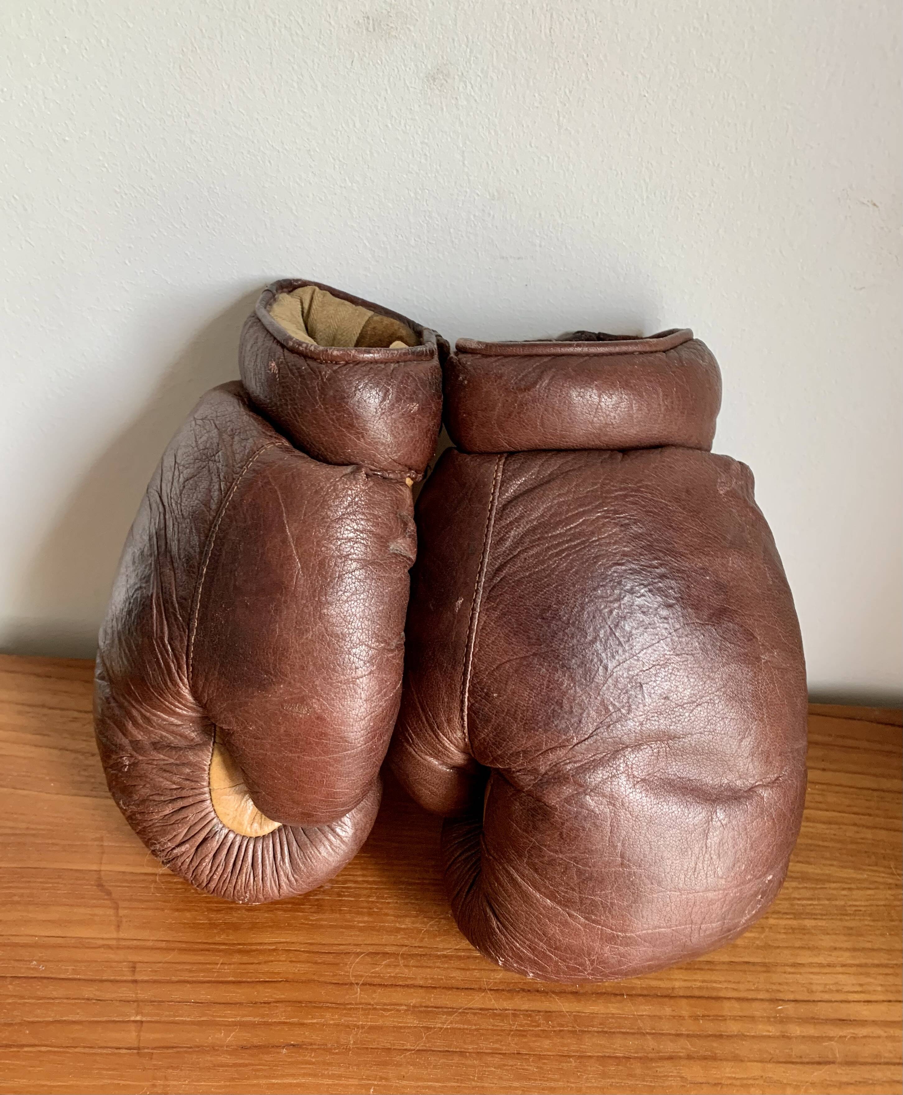 Vintage boxing gloves, 1940s