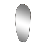 Large organic narcissus mirror - black