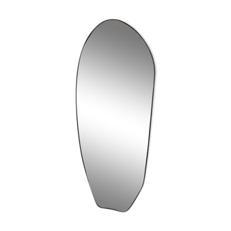 Large organic narcissus mirror - black