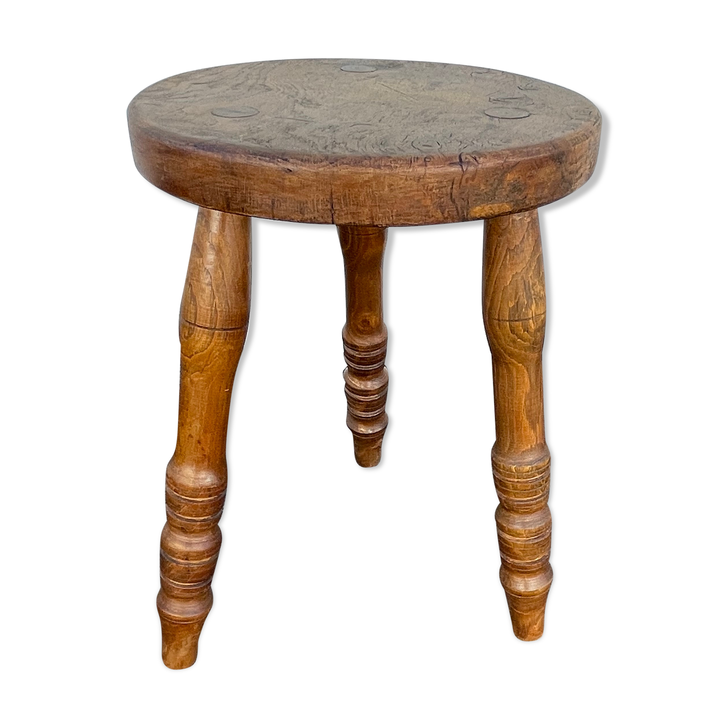 Wooden tripod stool