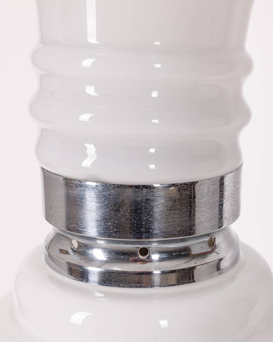 Grande lampe de table vintage des années 60 en verre de murano