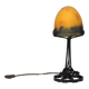 Art Deco glass paste lamp G. Milesi