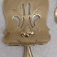 Paire de couverts a entremets argent et dore